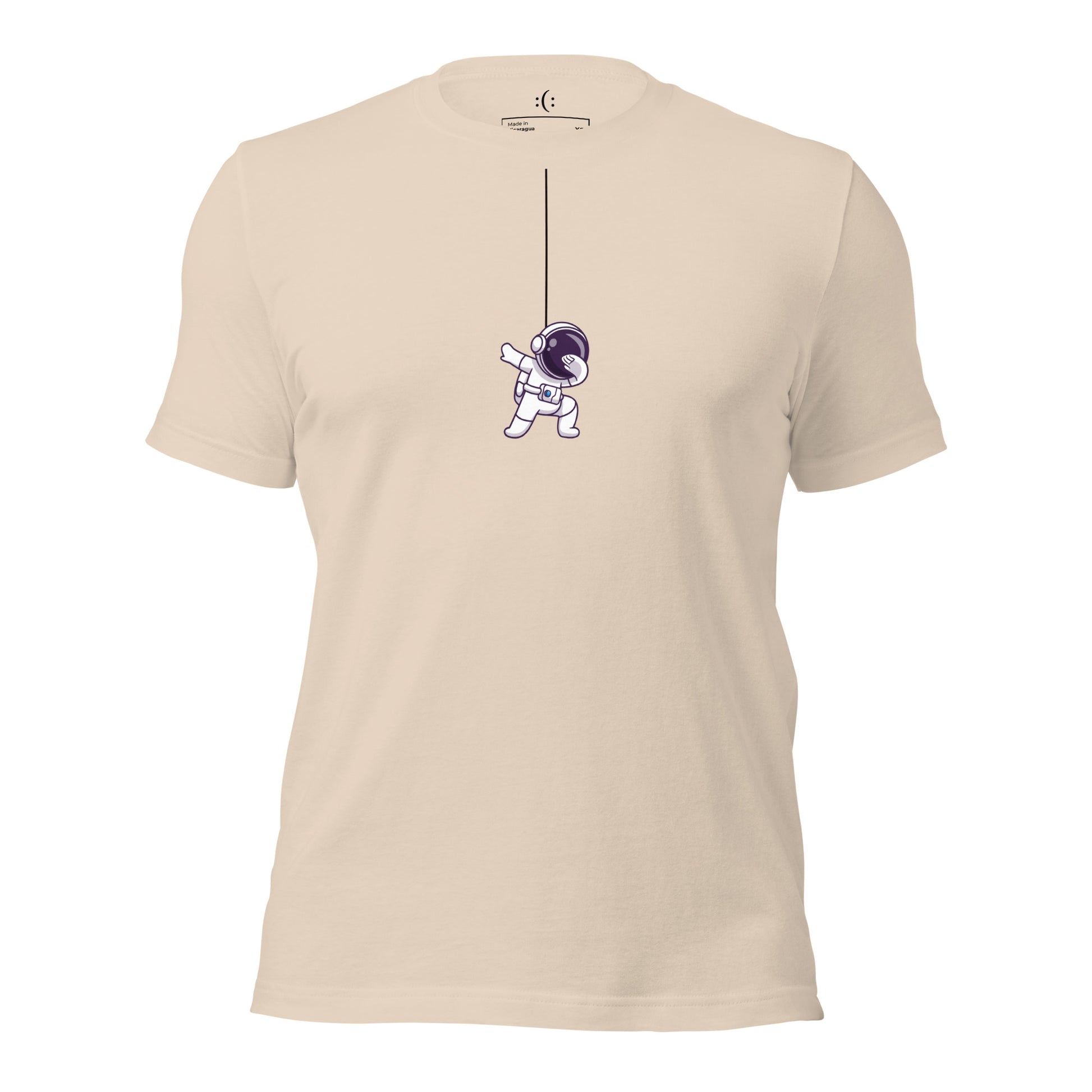 a soft cream premium t-shirt with sarcastic , astro dab cartoon and smile on it